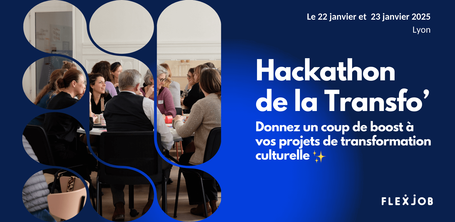 Venez vivre un hackathon de la transformation avec FlexJob !